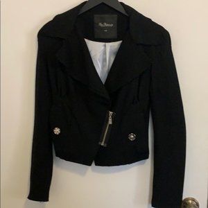 Kira Plastinina Back Wool Moto Jacket in Size S
